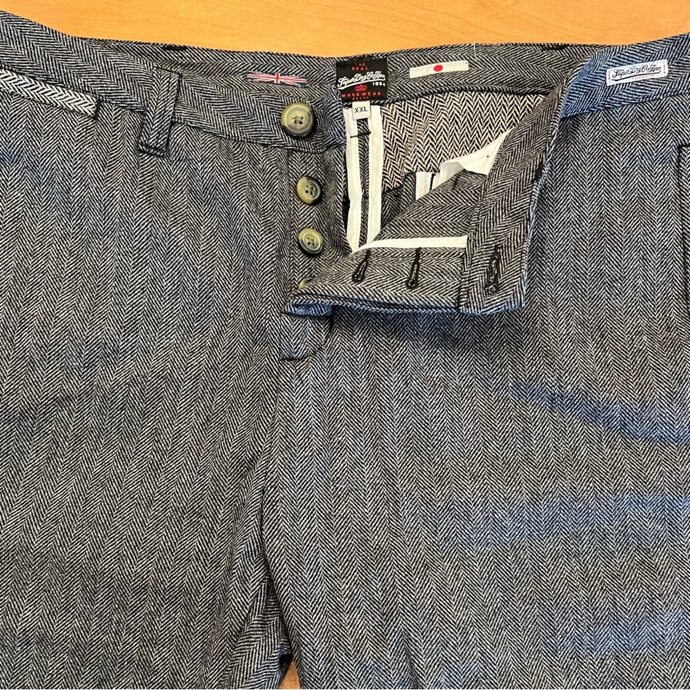 Superdry Button-Fly Flat-Front Slightly-Tapered P… - image 3